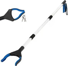 44 Inch Extra Long Grabber Reacher Tool，Foldable Pick up Stick with Strong