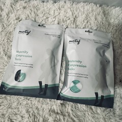 Motif medical Compression Maternity Socks size medium 2 Packages 20-30