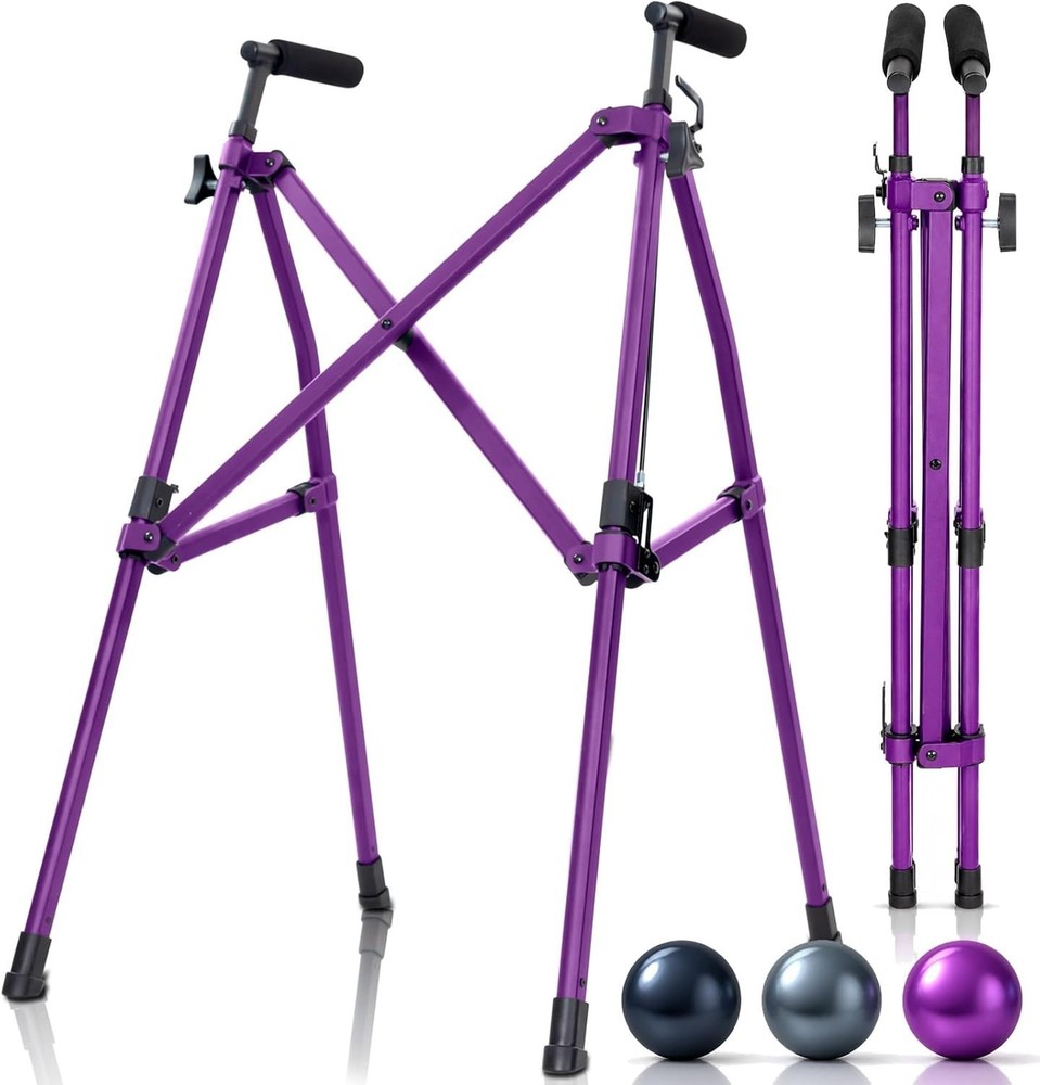 Vive Mobility Lightweight Folding Walker Purple Narrow Compact Portable Travel