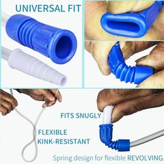 VWJ 10 Pack 20 Inch Leg Bag Extension Tubing – Flexible, Latex-Free Drainage …