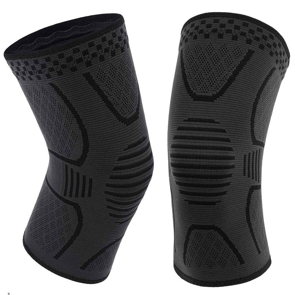 Double Couple 2 Pack Copper Knee Brace Small, Black&Dark Grey