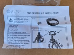 Anti Flutter Installation For Wheelchair Fork / Caster Quickie Nitrum 2 Lite Q7