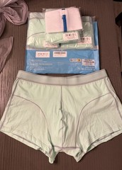 Four Men’s Carer Washable Absorbent Underwear L Light Green