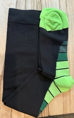 Compression Socks Size L/XL Black & Green – A0103