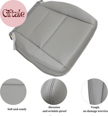 Gray #GR Driver Side Bottom Replacement Leather Seat Cover Compatible with Honda