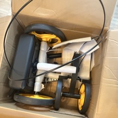 Elenker Foldable Knee Walker Scooter w/ Basket, 4 Wheels, Adult, Black/Yellow