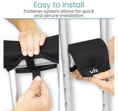 Vive Premium Crutch Pads & Hand Grips – Comfortable, Breathable, Machine