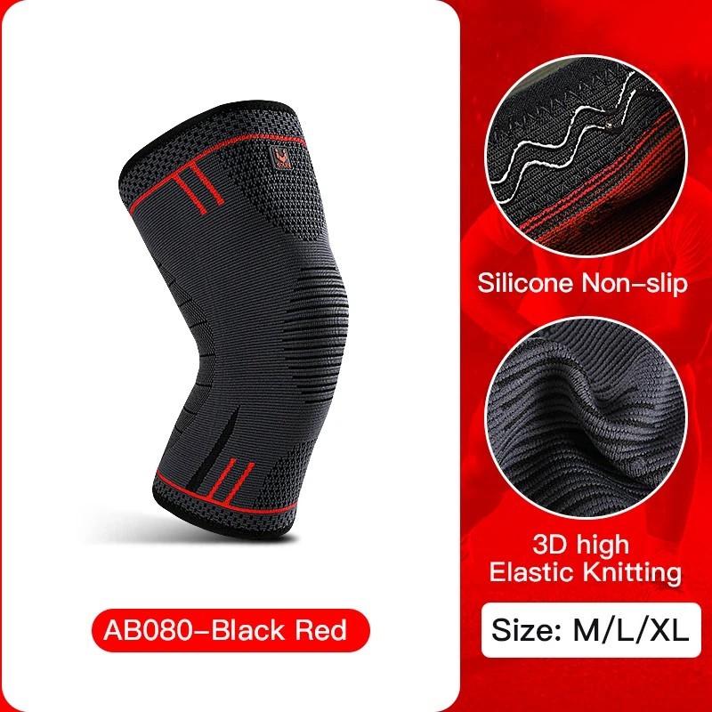 1 PC Knee Pads Strap Patella Medial Support Meniscus Silicone Compression Protec