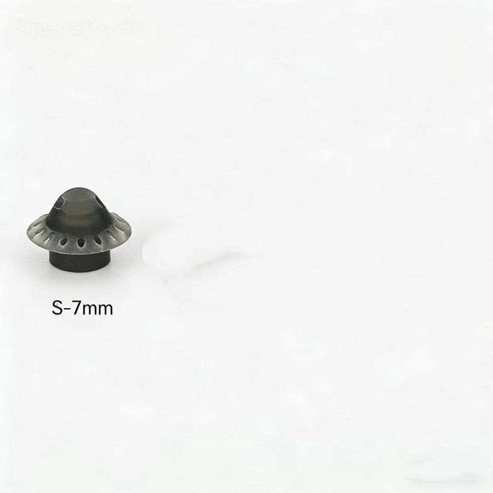 10pcs S/M/L Open Black Ear Domes For Phonak Hearing Device Tips