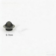 10pcs S/M/L Open Black Ear Domes For Phonak Hearing Device Tips