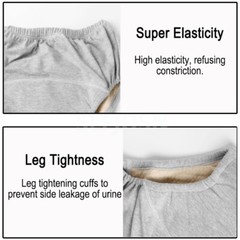 Cotton Incontinence Cloth Diaper Pants urine Leak-Proof for Women High Waisted