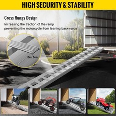 Enhanced Stability 84 inch Aluminum Ramps Non-Slip for 6000lb Loads