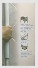 Drive Medical Telescopic Suction Cup Grab Bar Portable Safety Support Sm, Med, L