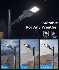 LED Parking Lot Light – LED Street Light 150W 0-10V Dimmable Dusk to Dawn Pho…