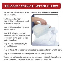 Core Products Tri-Core Water Filled Cervical Neck Spine Support Pillow