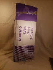 Cushion Lab Pressure Relief Seat Cushion Extra Dense Mem. Foam Grey open box Sm.