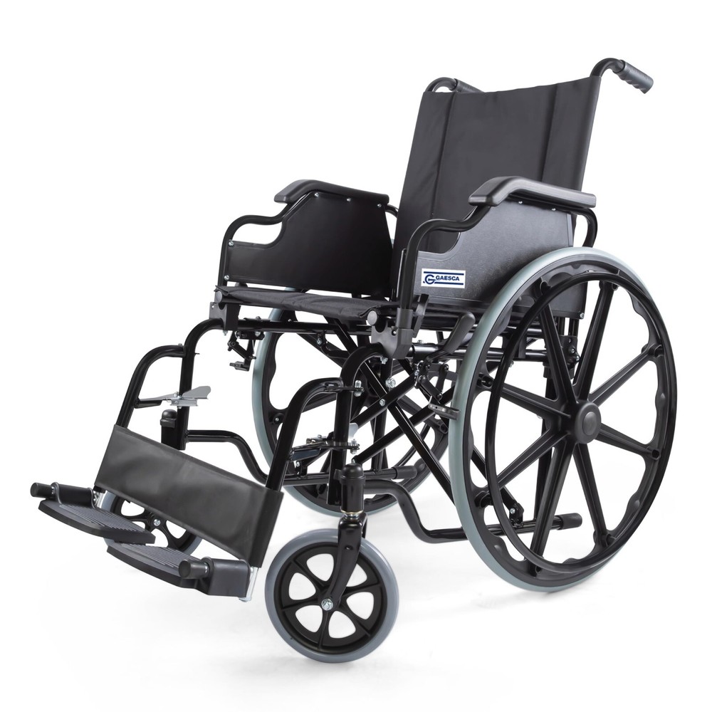 GAESCA Wheelchair with Flip-up Desk-Length Arms, 250 Lb Weight Capacity