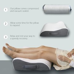 Leg Elevation Pillow – Memory Foam Cooling Support for Knee, Ankle, Post Surgery