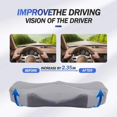 Car Seat Cushion, Comfortable Memory Foam Cushion for Driving, Auto Heighteni…