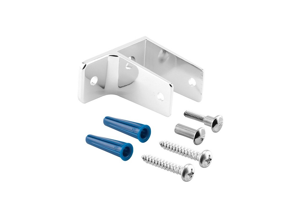 One Ear Wall Bracket For 1″ Panels – Zinc Alloy – Chrome Plated (Single Pack)