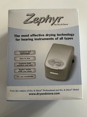 Dry & Store Hearing Aid Dryer ZTP240303958 Silver Compact Lightweight Easy Use