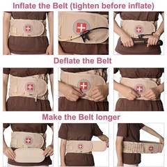 Decompression Belt Back Brace Lumbar Spinal Support & Extender Belt Air Traction