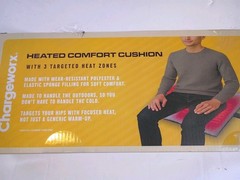 Chargeworx Heated Comfort Seat Cushion Outdoor Or Indoor Portable New