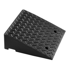 2Pcs Heavy Duty Curb Ramp 7Inch Rise 7000LBS with Drainage Groove