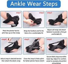 Plantar Fasciitis Brace for Sleep Support Night Splint Foot Drop Orthotic Ankle