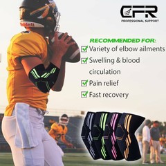 Copper Elbow Brace Compression Support Sleeve Arthritis Tendon Joint Pain Wrap