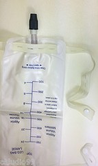10 Urinary Urine Leg Bag 750 cc Anti Reflux Valve with Straps Sterile, NEW