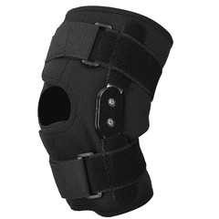 Knee Brace Compression Sleeve Hinged Joint Support Open Patella Stabilizer Wrap