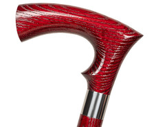 Dr. Watson – Handcrafted Wooden Walking Stick, Walking Cane with Duke Handle