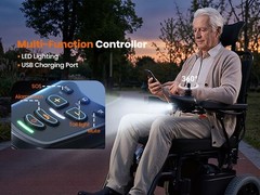 Folding Electric Wheelchairs 380lbs Reclining Motorized 15Miles Distance Adults