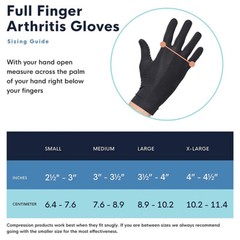 S / M / L / XL Copper Compression Gloves Fit Arthritis Hand Support Pain Relief