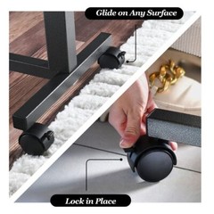 Adjustable Overbed Bedside Table with Wheels Bed Desk Over Bed Table Table。
