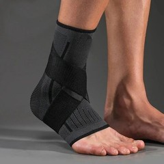 Ankle Support Brace Adjustable Compression Sleeve Sports Workout Fitness