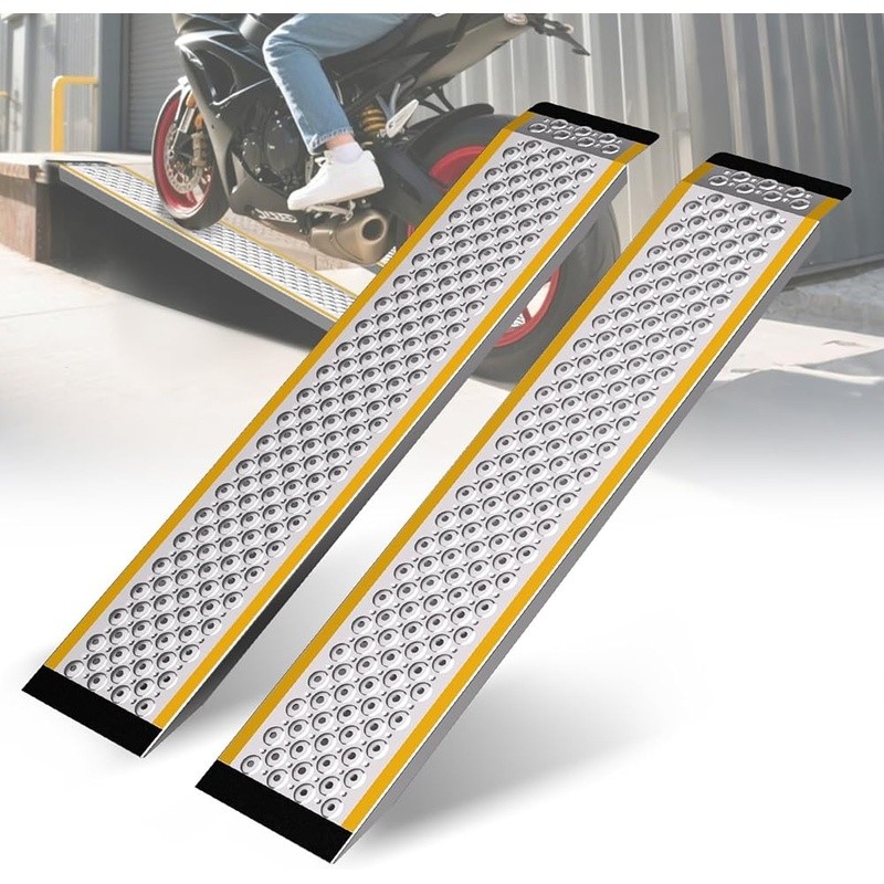 Lightweight Aluminum Loading Ramp Non-Slip Wheelchair Motorcycle Scooter