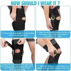 Hinged ROM Knee Brace with Side Stabilizers & Locking Dials Post Op Knee Immo…