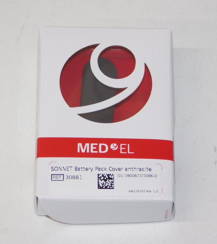New MED-EL 30881 Sonnet Battery Pack Cover Anthracite Grey Medel in Box Austria