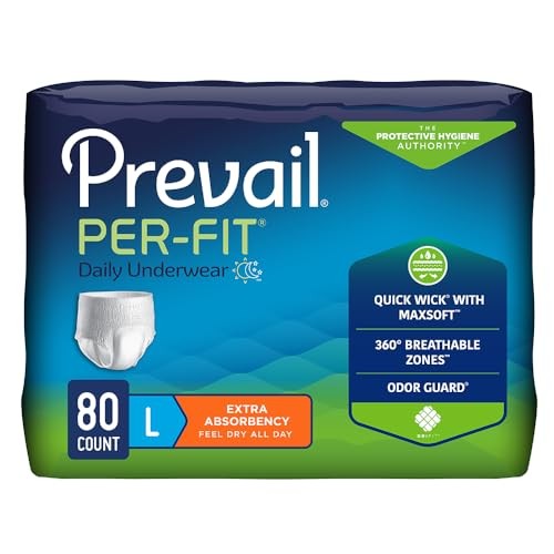 Prevail Per-Fit Extra Underwear Large 80 Count Pull-On