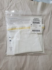 Cool Blue 1 Ply Prosthetic Sock Size 3 4 Length 10-14 Yellow Seam Sewn Hole New