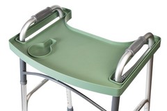 Sigo Green Walker Tray for Rolling Folding Walker, Tray Table with Cup Holder…