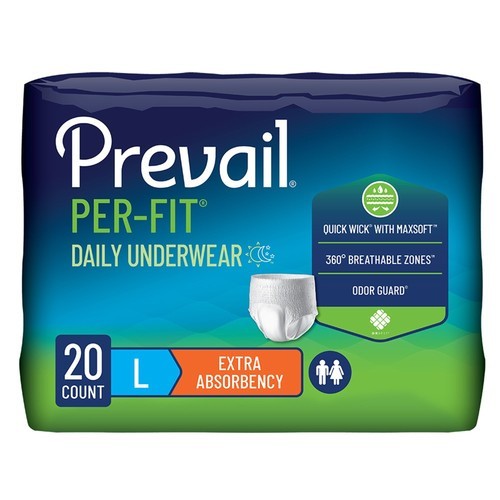 2 Packs Prevail Per Fit Daily Underwear LARGE 40 Total