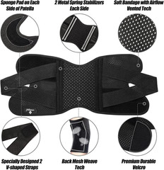 NEENCA Knee Brace for Meniscus Support – Adjustable, Patella Stabilizer, Pain