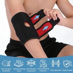 Elbow Brace for Tendonitis Women Men Elbow Pad Brace Support w/ Adjustable Strap