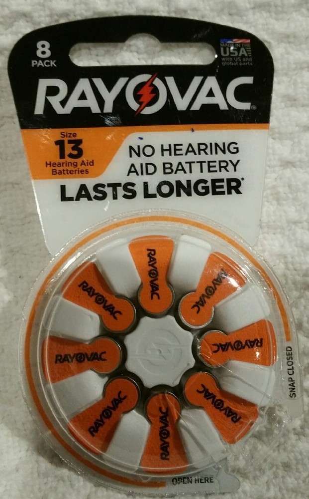 Rayovac Hearing Aid Batteries Size13