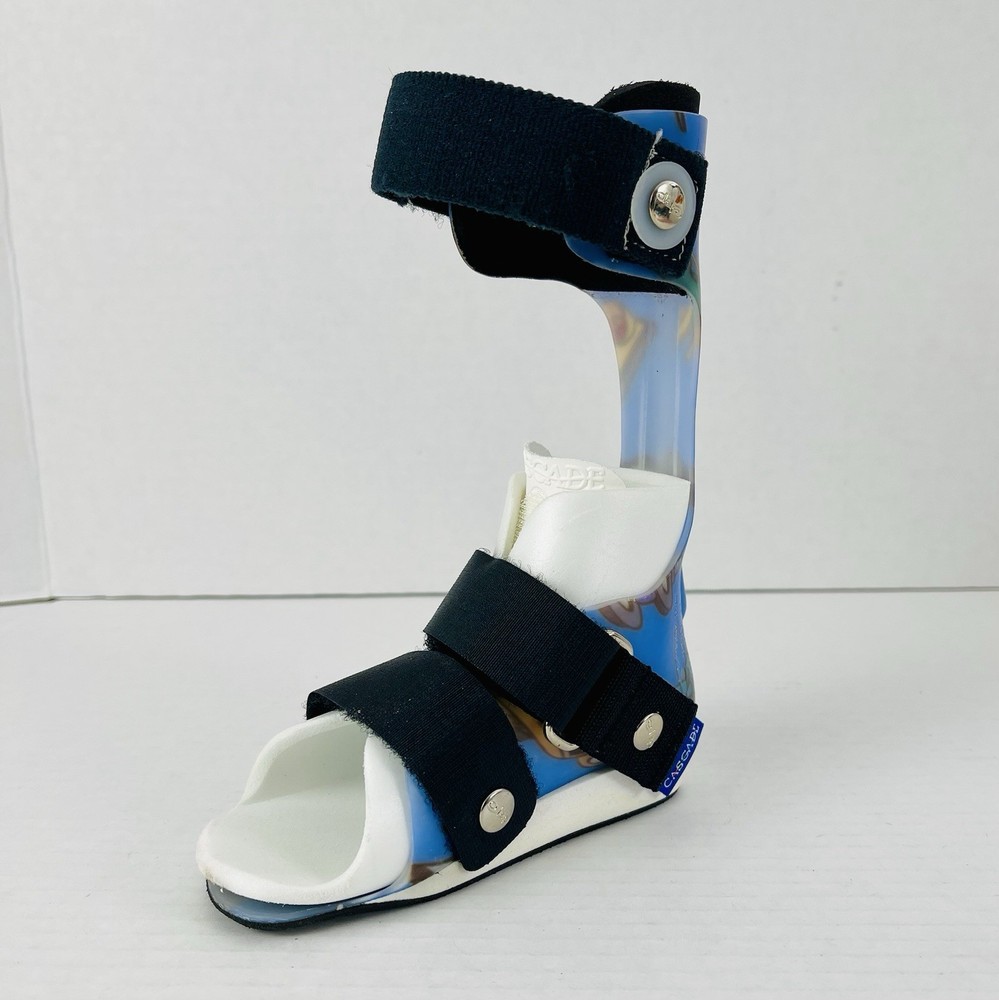 Right AFO Brace Polio Ankle Foot Orthosis Custom Thermoplastic Cascade 5 In.