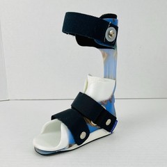 Right AFO Brace Polio Ankle Foot Orthosis Custom Thermoplastic Cascade 5 In.
