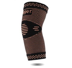 Copper Golfer Tennis Elbow Brace Support Compression Sleeve Arthritis Tendonitis
